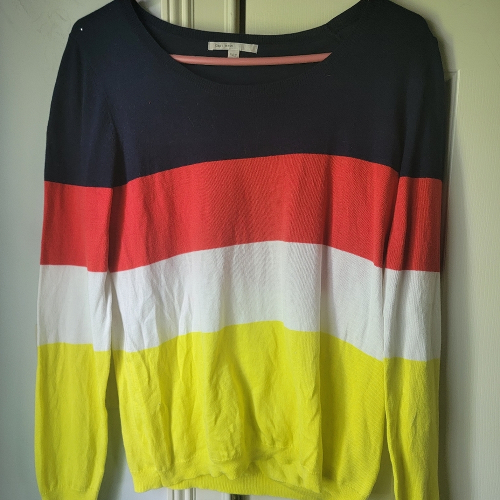 Gap Color Block Sweater